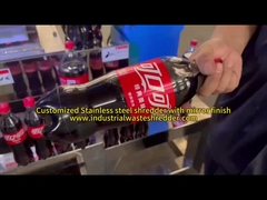 ODM nierdzewna butelki z tworzyw sztucznych shredder z niestandardowej produkcji metalu arkusz i