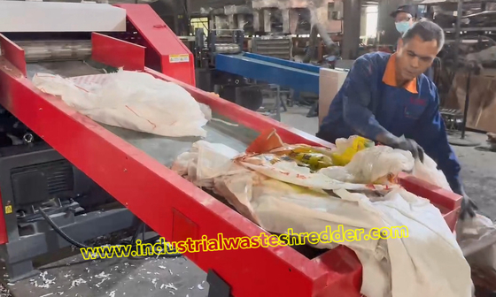 PP Woven Bags Sacks Shredder Polypropylene Bags Grinder Duża pojemność Oszczędność energii elektrycznej