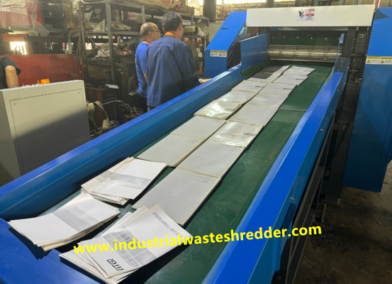 1600B Papierowa Książka Odpady Shredder Kartonowy Karton Crusher Z Wydajnym Rotary Blades Cutter