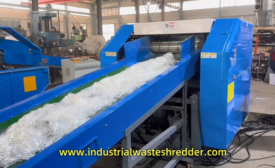 jakość Przemysłowe odpady PP przędzy Monofilament Shredder maszyna do PET PP HDPE PA przędzy,możliwość 300-2000kg na godzinę,Easy Feeding Chemical Yarns Shredder Anti Winding Design,Waste PP Raffia Sacks Shredder fabryka