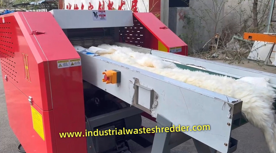 Dobra cena. Wyrzucanie skórę wełny Shredder 22KW motora do cięcia 8P suchego zwierzęcego owca wełny kruszący maszyna do peletów w Internecie