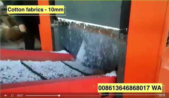 Dobra cena. 1600F Rozdrabnianie tkanin bawełnianych Niszczarka dzianin 10mm rozmiar końcowy godzinowa wydajność rozdrabniania 400kg w Internecie